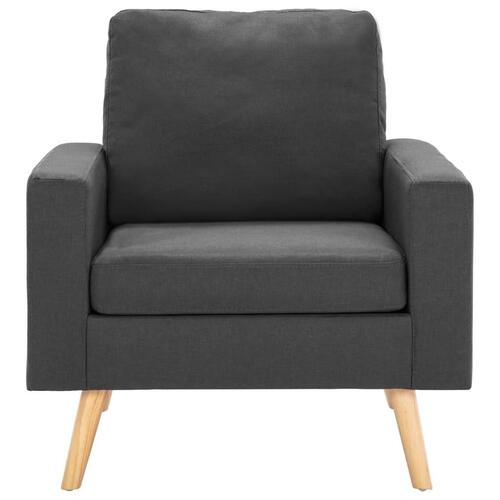 2 personers sofa stof mørkegrå