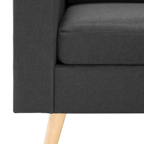 2 personers sofa stof mørkegrå