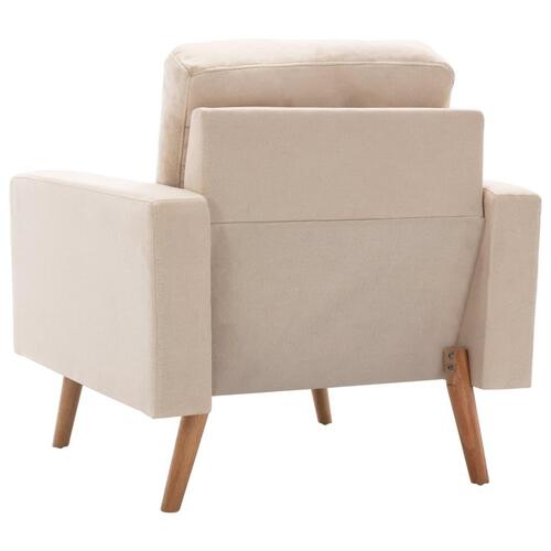 2 personers sofa stof cremefarvet