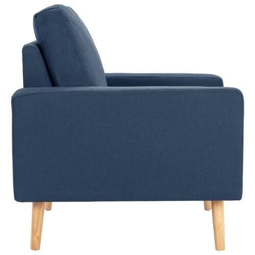 2 personers sofa stof blå