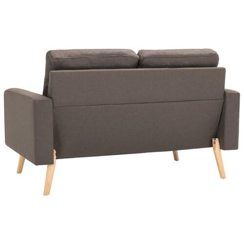 2 personers sofa stof gråbrun