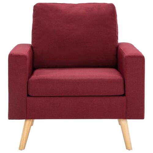 2 personers sofa stof vinrød