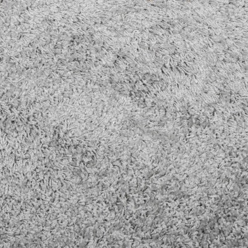 Shaggy gulvtæppe PAMPLONA 140x340 cm høj luv grå