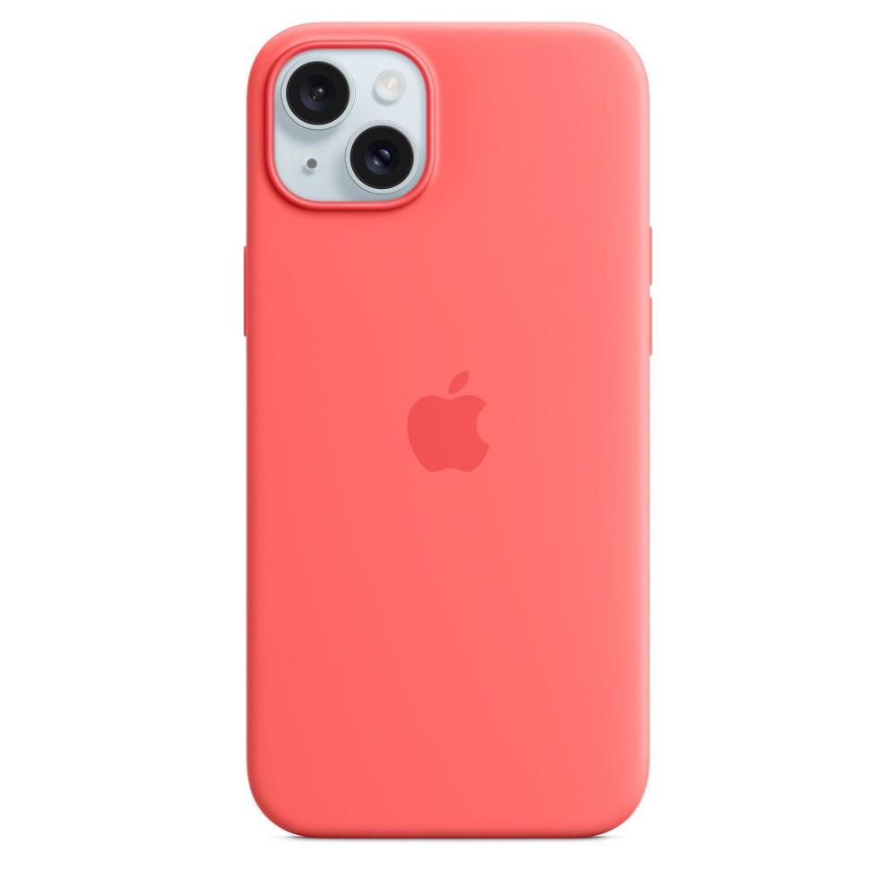 Mobilcover Apple iPhone 15 Plus silikone med MagSafe - Guava billede