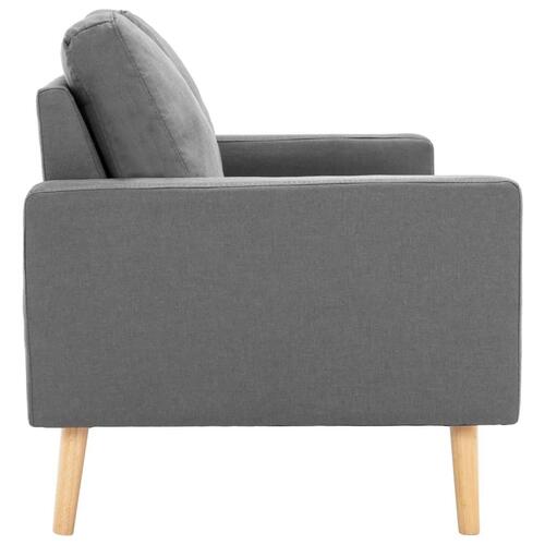 2 personers sofa stof lysegrå