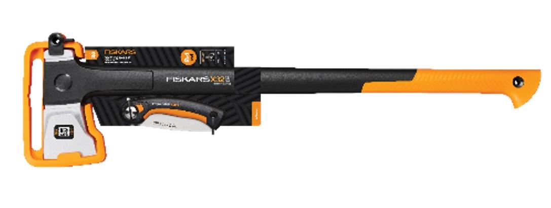 Økse til kløvning Fiskars X32 X-serie L + foldesav billede