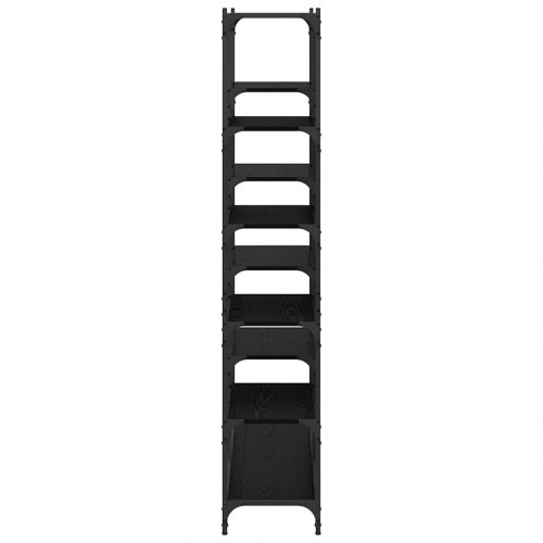 Bogreol med 9 hylder 100 x 32 x 170 cm - sort eg