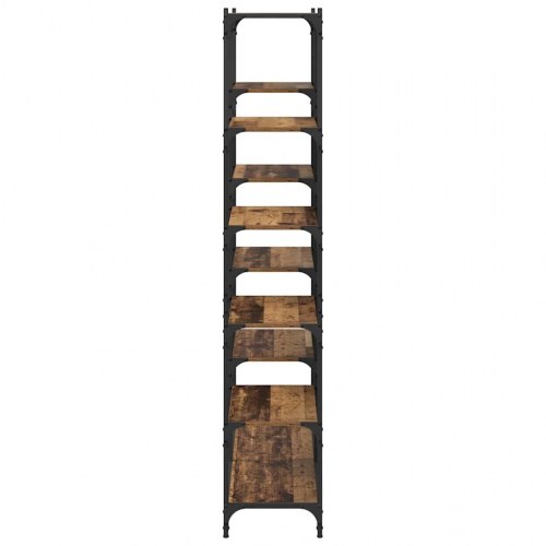 Bogreol 9 hylder - gammelt træ, 100 x 32 x 170 cm