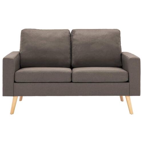 2 personers sofa stof gråbrun
