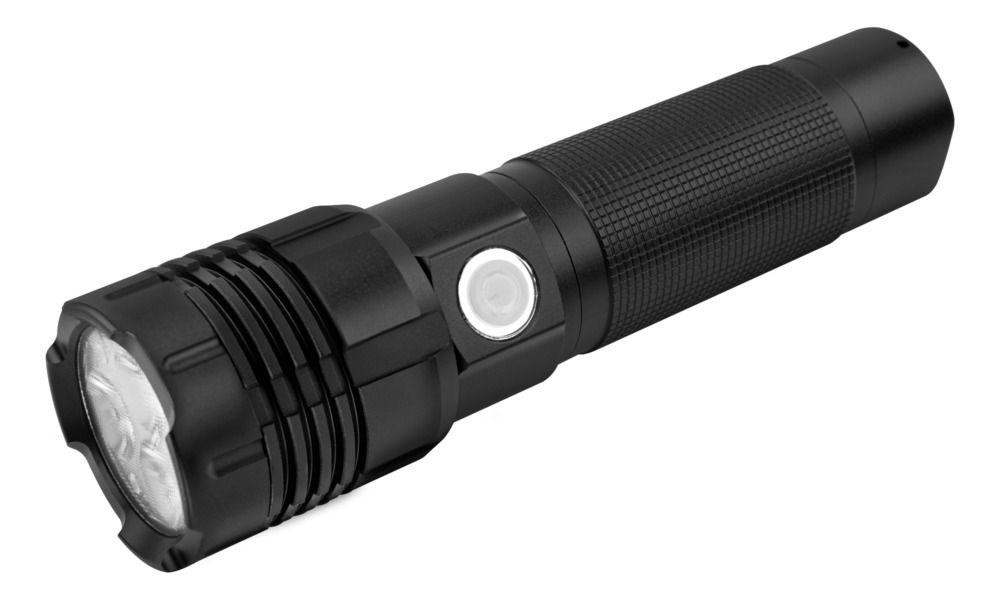 Lommelygte LED ANSMANN Pro 3000R - sort, håndlygte billede