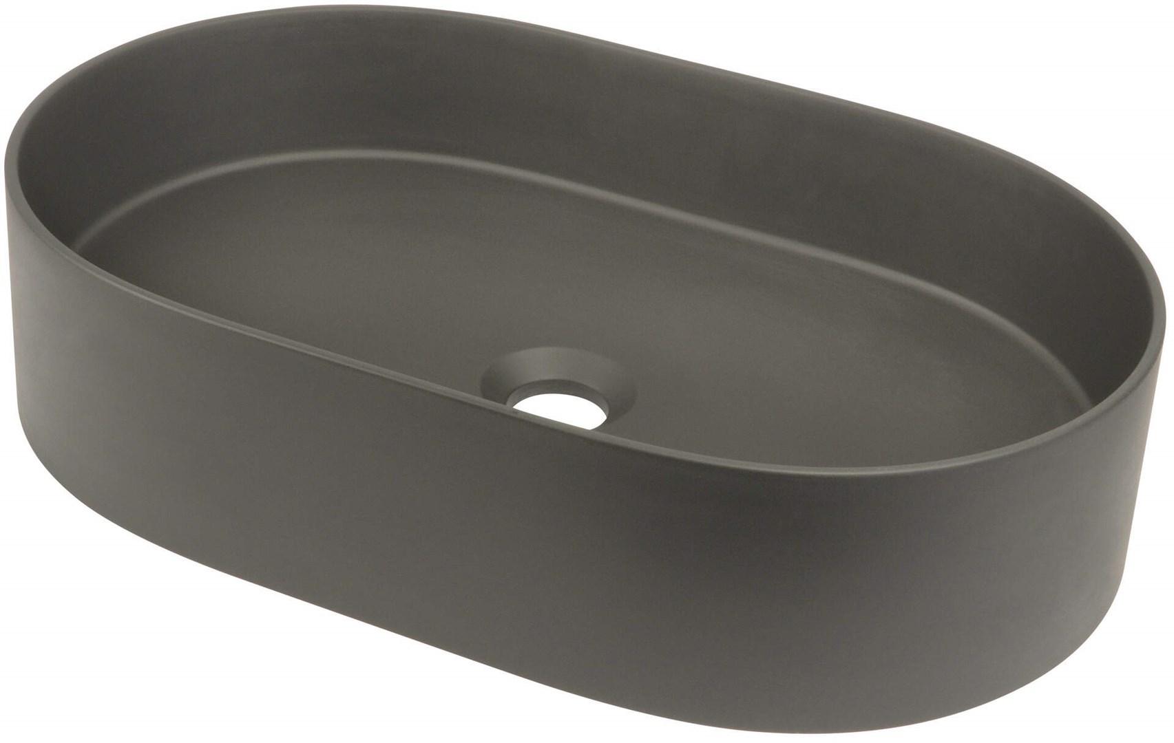 Håndvask til bordplade deante - granit, oval billede