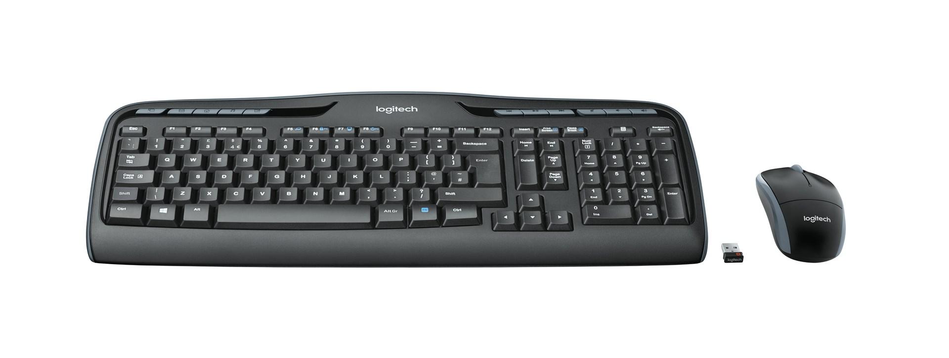 TrÃ¥dlÃ¸st tastatur og mus - Logitech Wireless Combo MK330 billede