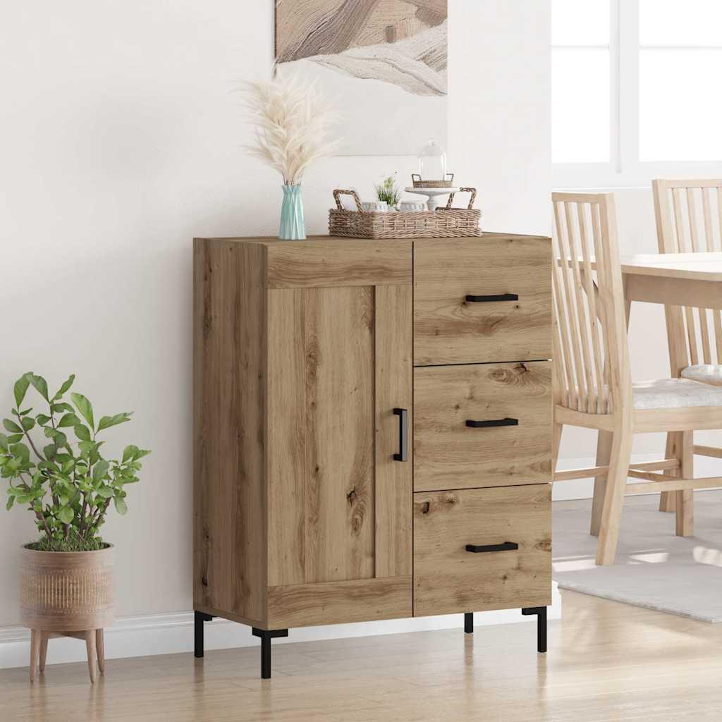 Sidebord artisan eg 69.5 x 34 x 90 cm Konstrueret træ billede