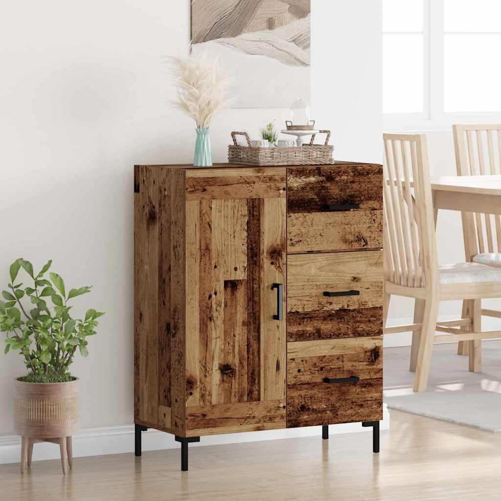 Sidebord Gammelt træ 69.5 x 34 x 90 cm Konstrueret træ billede