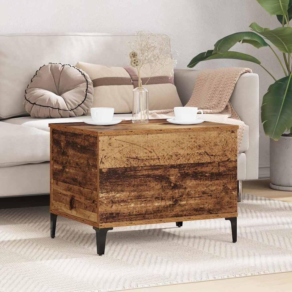 Sofabord Gammelt træ 60 x 44,5 x 45 cm Konstrueret træ billede