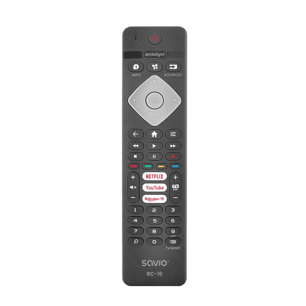 Fjernbetjening til Philips TV - Savio RC-16 universal SMART TV billede