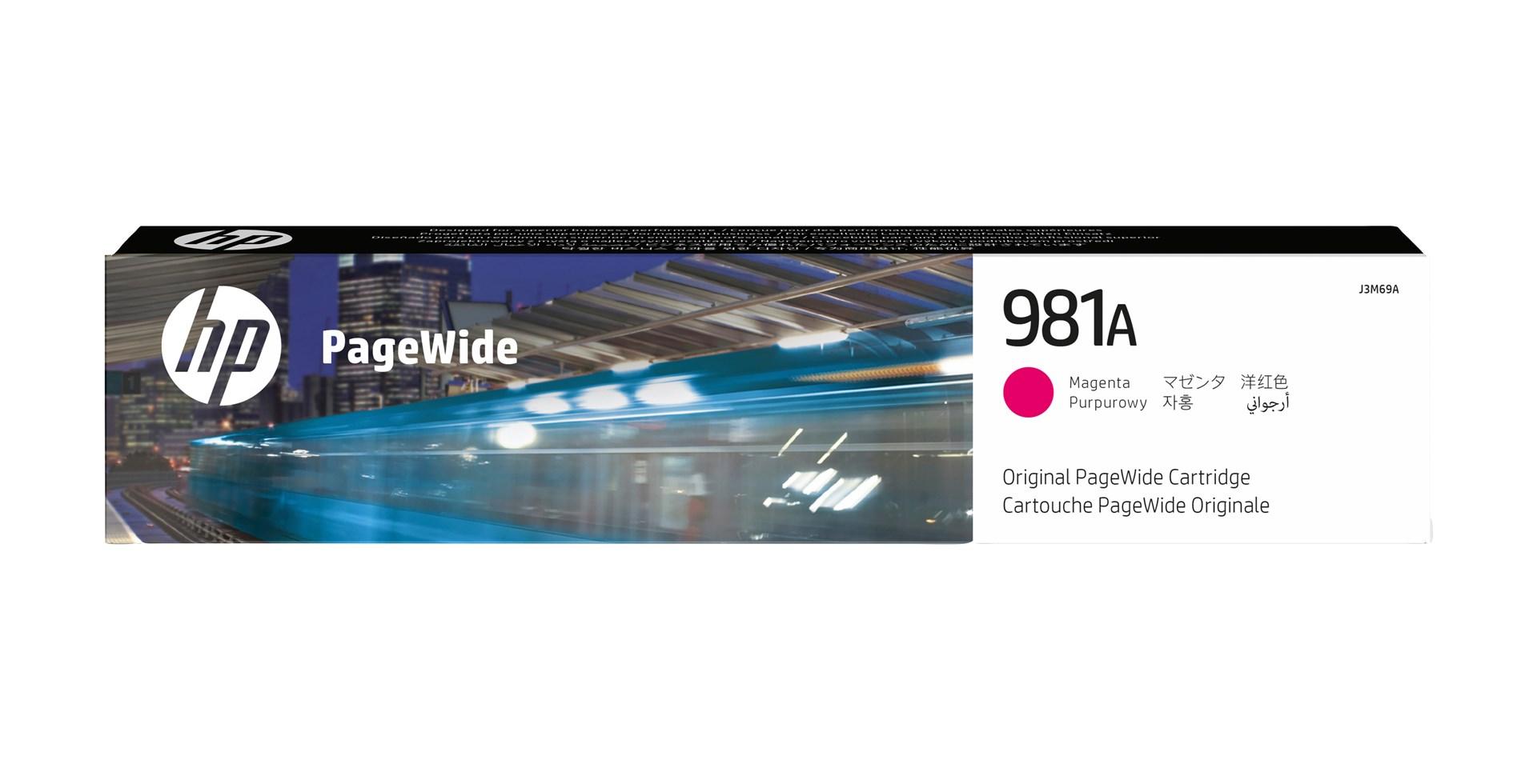 HP 981A Original PageWide blækpatron magenta - standardkapacitet, 6.000 sider, 69 ml