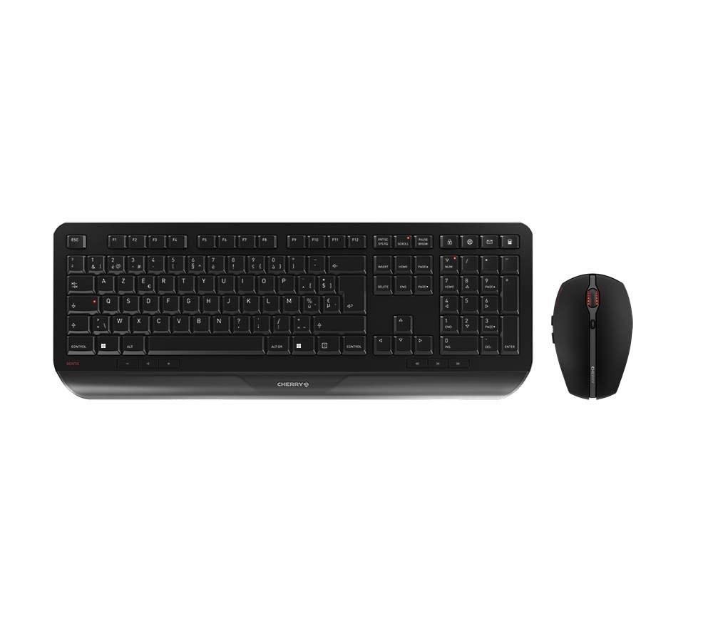 Trådløst tastatur og mus – Cherry Gentix Desktop, sort (schweizisk layout) billede