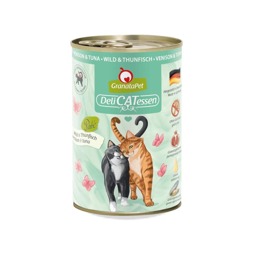 Vådfoder til kat - GranataPet DeliCATessen vildt & tun 400 g billede