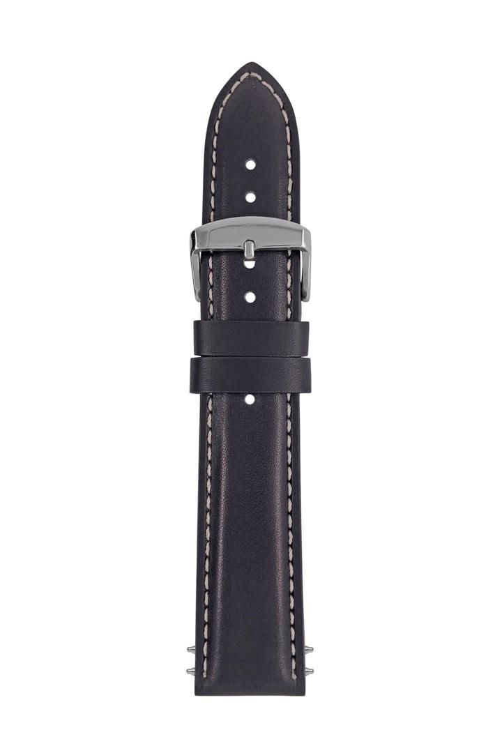 Urrem læder 22 mm - Zeppelin, sort billede