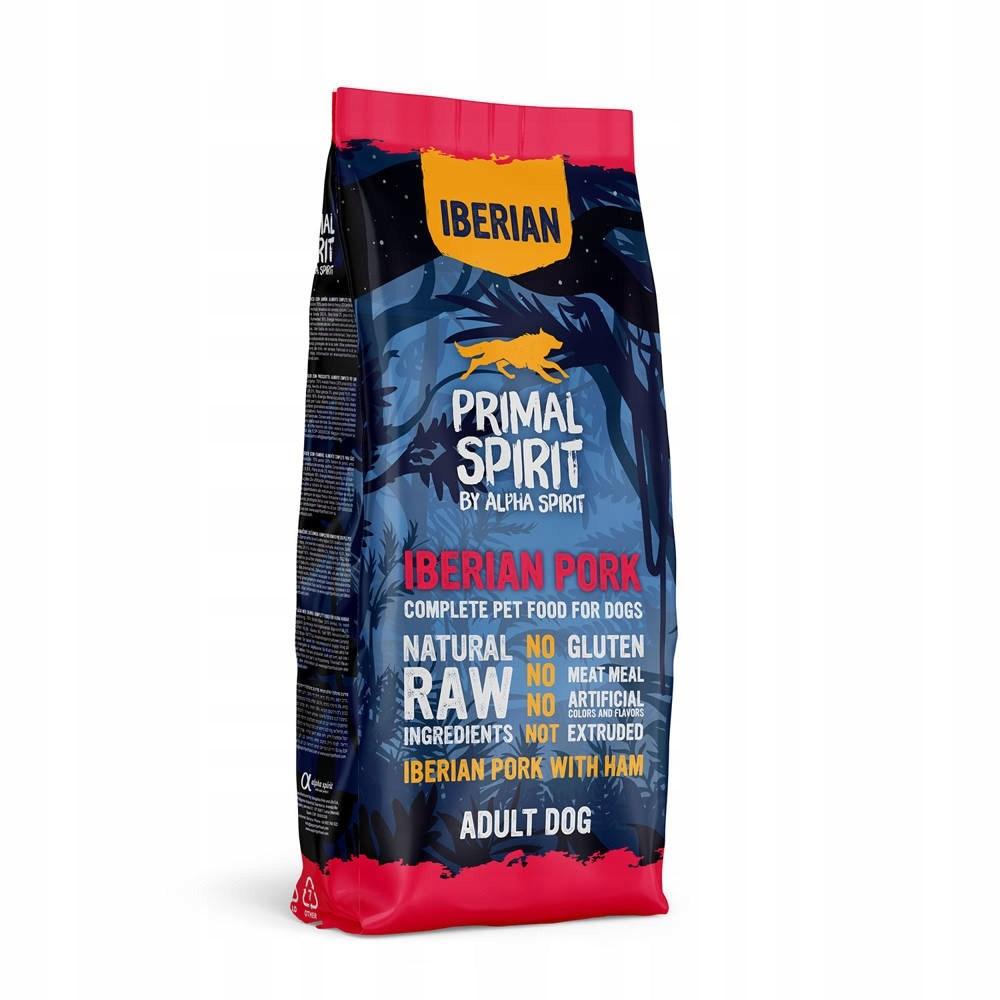 Hundefoder PRIMAL SPIRIT Iberian – 70% svin & skinke, semiblødt – 12 kg billede
