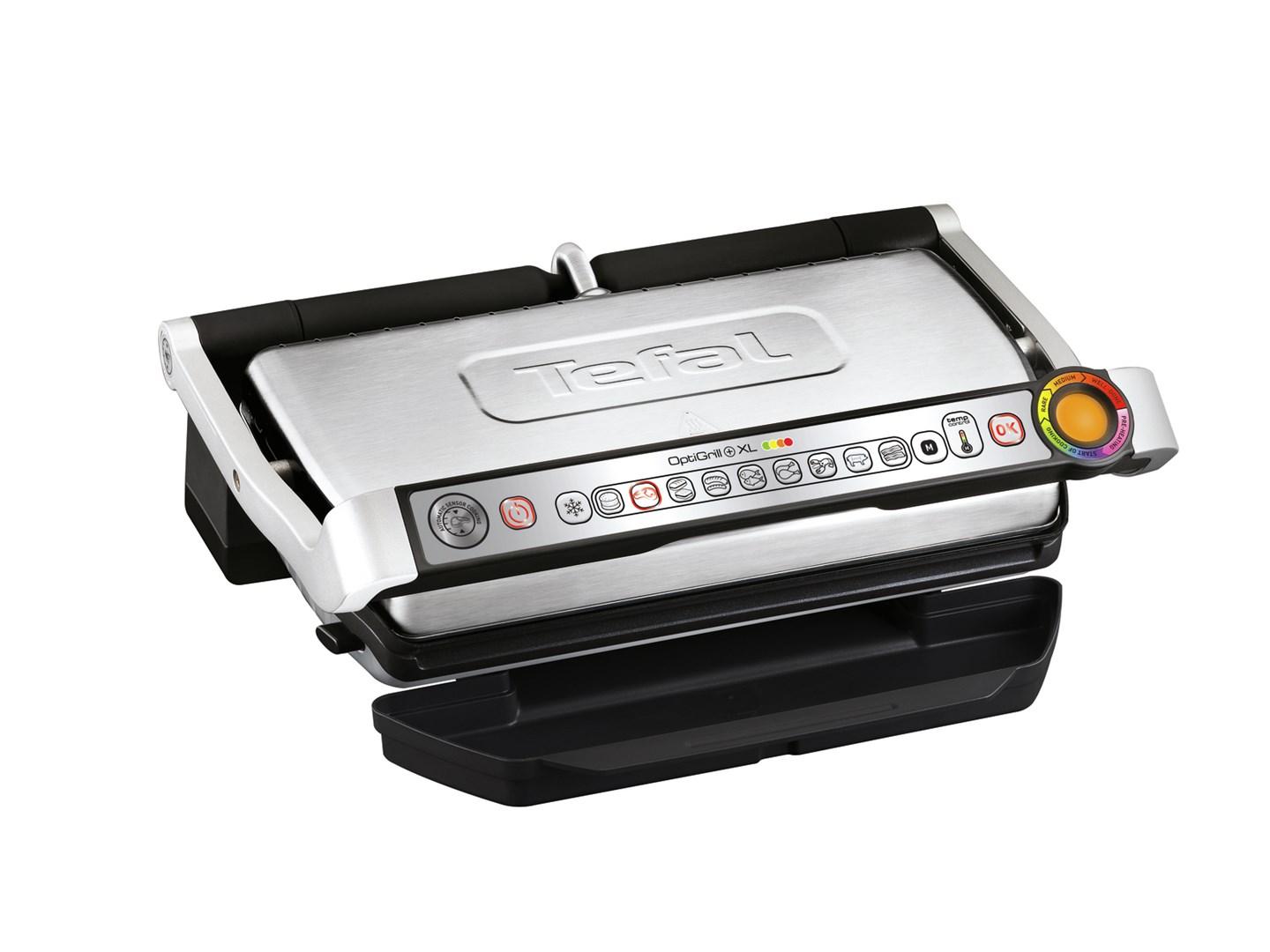 Tefal OptiGrill+ XL GC724D elektrisk paninigrill med 800 cm2 grilloverflade
