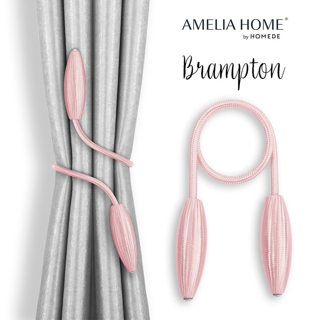 Gardinholdere Amelia Home Brampton - pudderlyserød (sæt) billede
