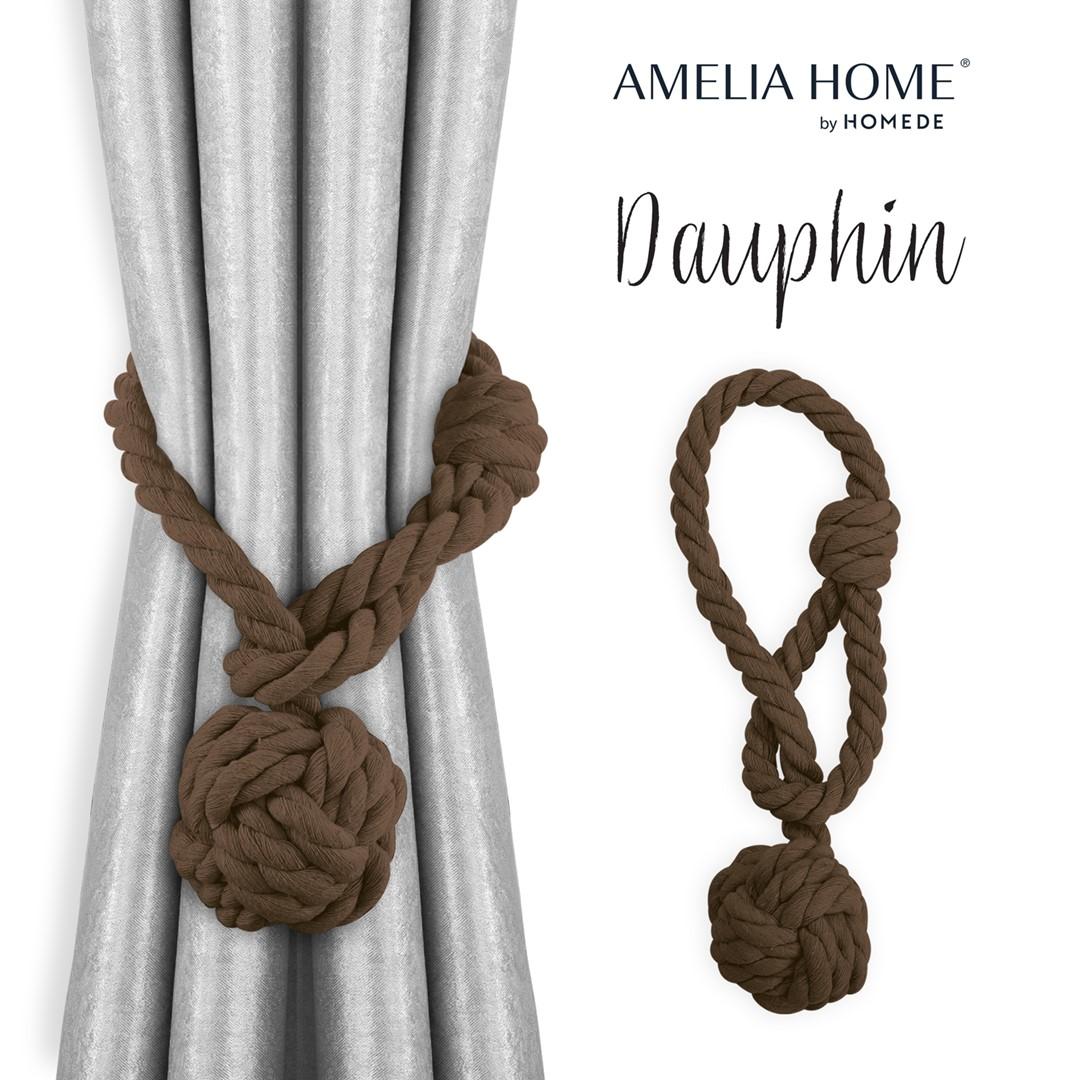 Gardinholder Amelia Home Dauphin - brun (sæt af 2) billede