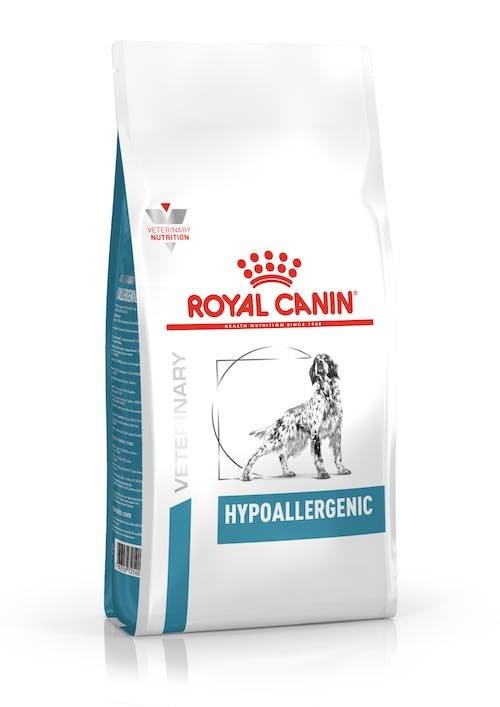 Hundefoder Royal Canin Hypoallergenic 14 kg – voksen hund, lever, ris, grøntsager billede