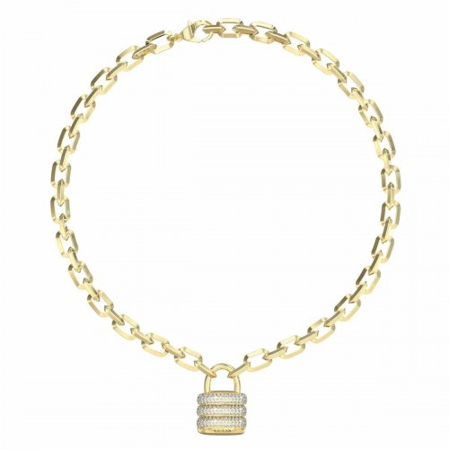 Halskæde dame Guess - elegant kæde med låsevedhæng