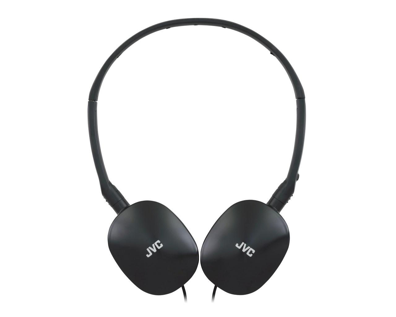 Høretelefoner med bøjle JVC HA-S160M – kablet headset til opkald/musik – sort billede