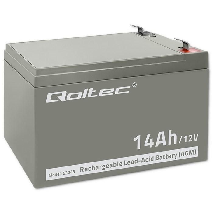 Batteri AGM 12V 14Ah – Qoltec 53045 billede