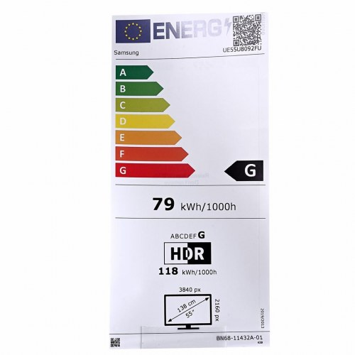 4K TV Samsung 55" UE55U8092FU – Ultra HD Smart TV (sort)