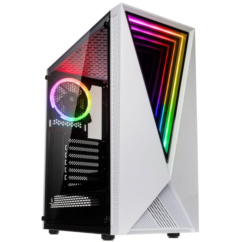 PC kabinet KOLINK VOID RGB Midi-Tower, hvid med vindue billede