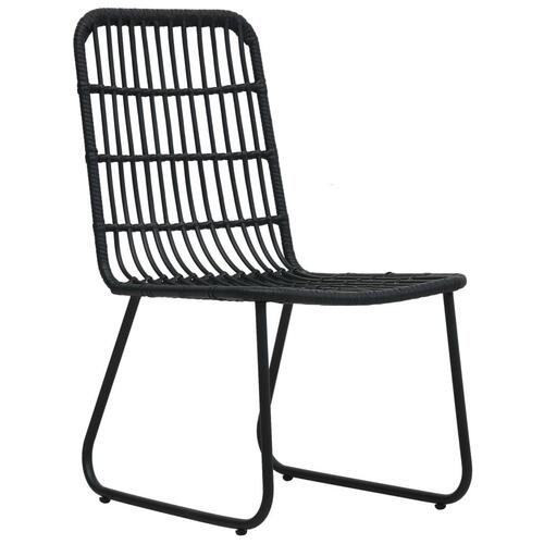 Udendørs spisebordssæt 7 dele polyrattan og glas