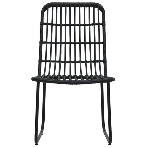 Udendørs spisebordssæt 7 dele polyrattan og glas