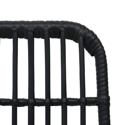 Udendørs spisebordssæt 7 dele polyrattan og glas