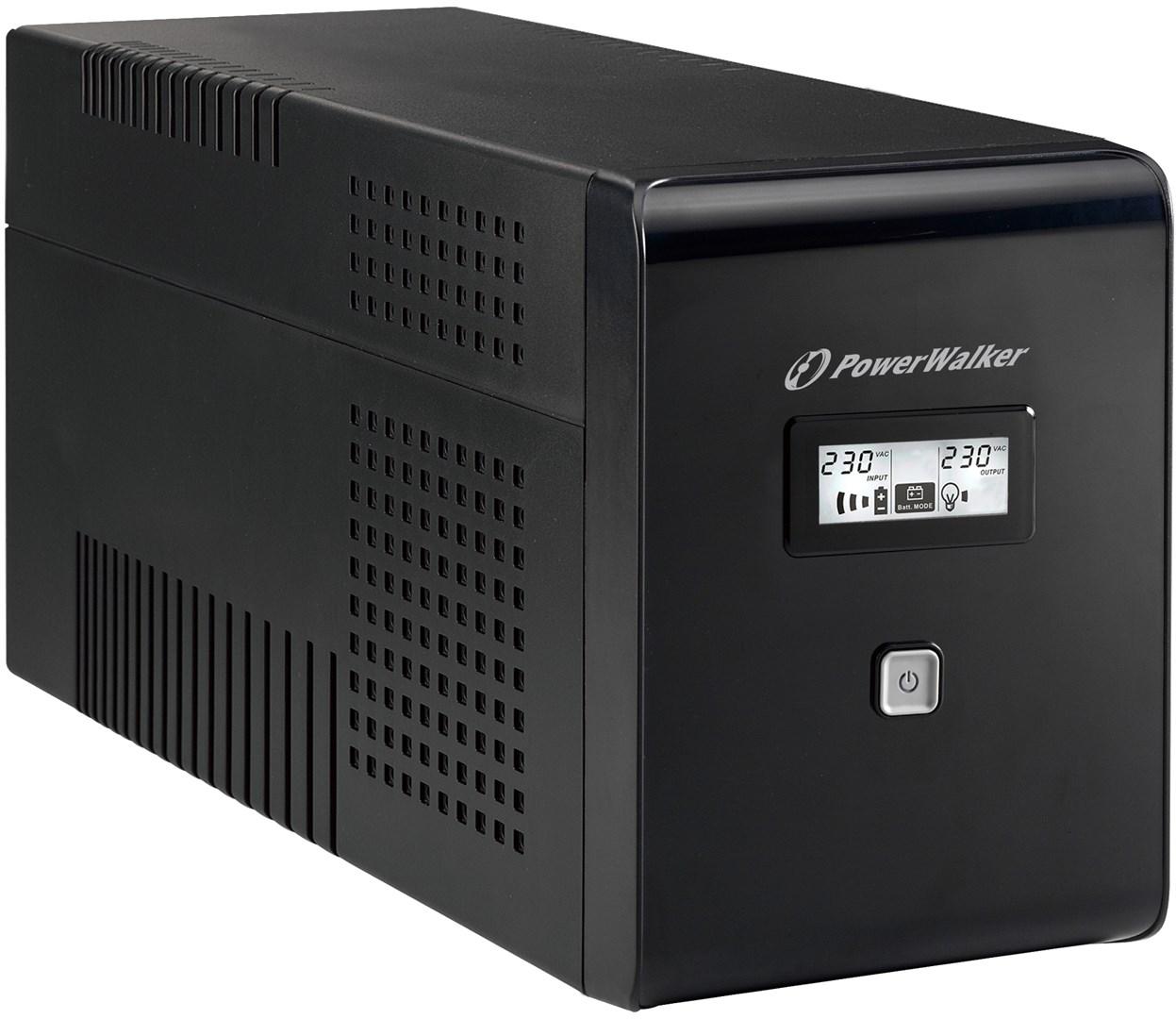 UPS PowerWalker VI 2000 LCD – 2 kVA / 1.200 W, 2 Schuko billede
