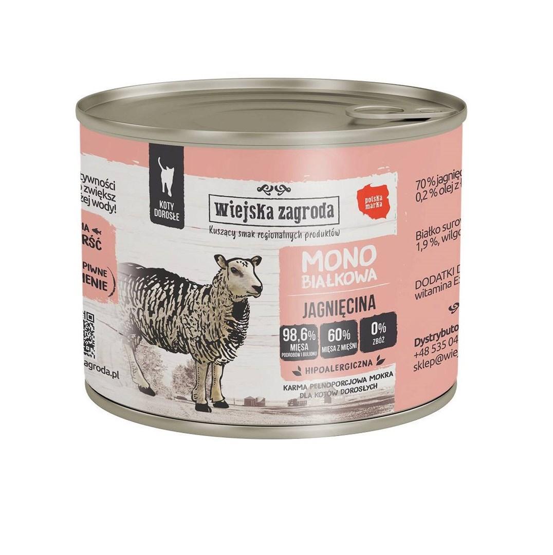 Vådfoder til kat – wiejska zagroda Lam monoprotein 200 g billede