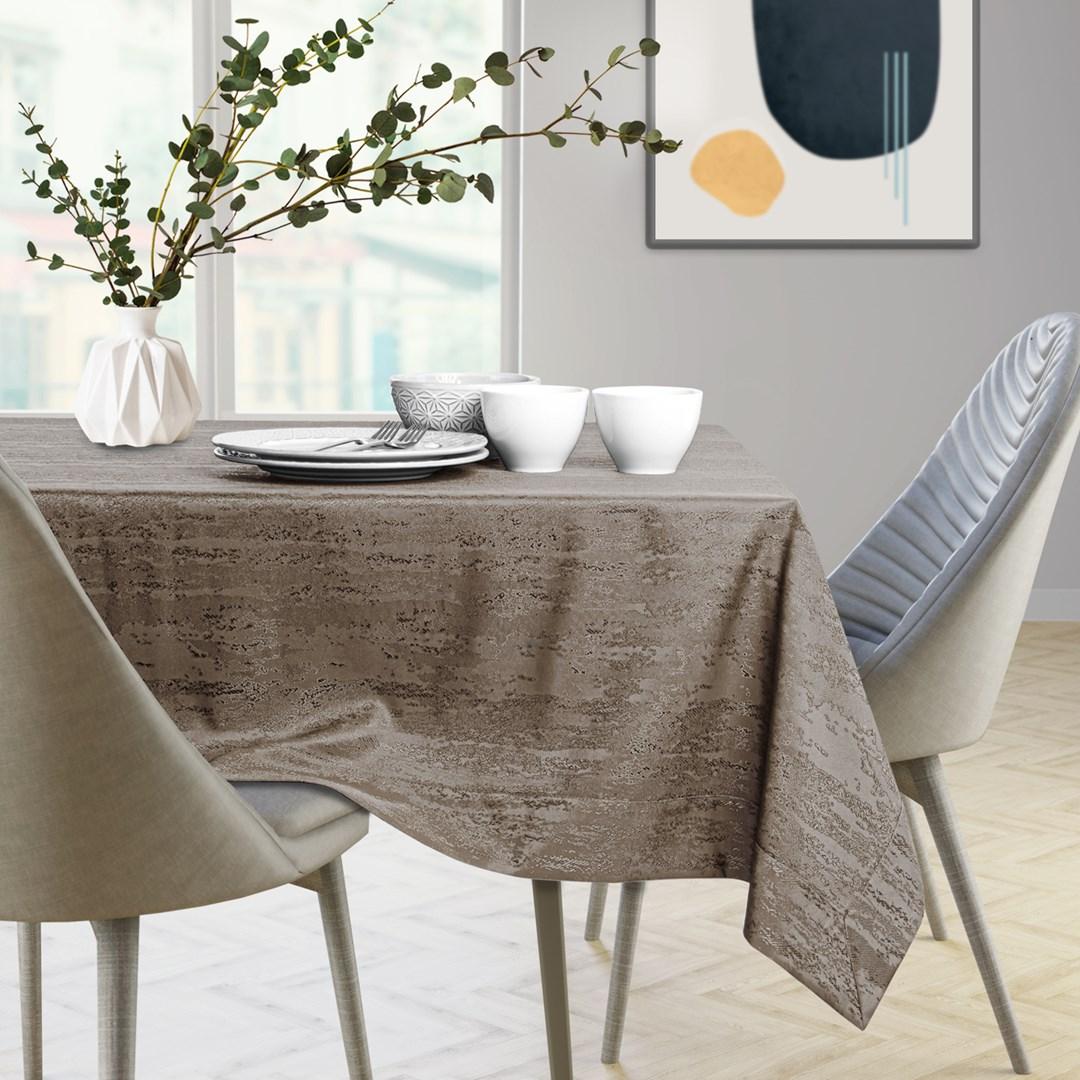 Dug kvadratisk cappuccino 80×80 - AmeliaHome Vesta billede
