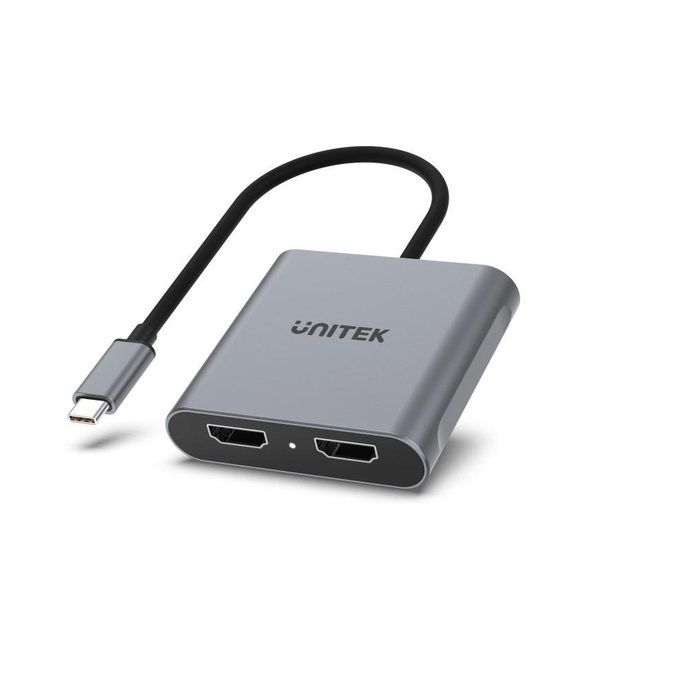 USB-C til 2x HDMI adapter 4K 60 Hz - UNITEK V1404B