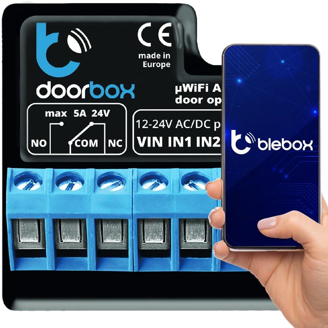 Smart home dørstyring Blebox doorbox – port- og dørswitch billede