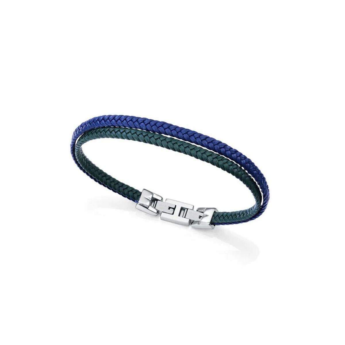 Armbånd til mænd - Sterling sølv 925 - Blå/Sort