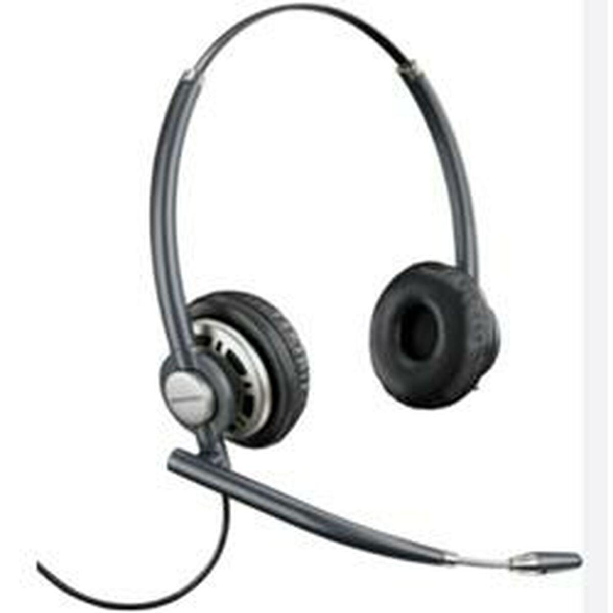 Headset med mikrofon Poly - sort USB, støjreduktion billede