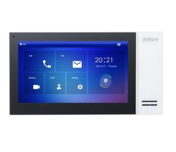 Dørtelefon med skærm – Dahua VTH2421FW, 7" touch, sort/hvid billede