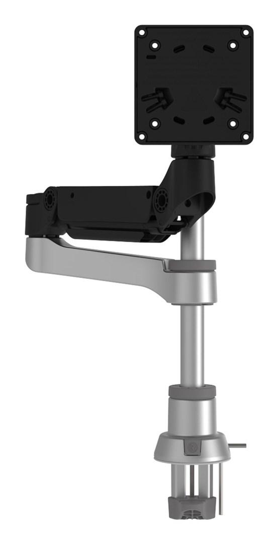 Skærmarm gasfjeder - R-Go Caparo Single, fuldt justerbar, 24-40", 3-9 kg, sort