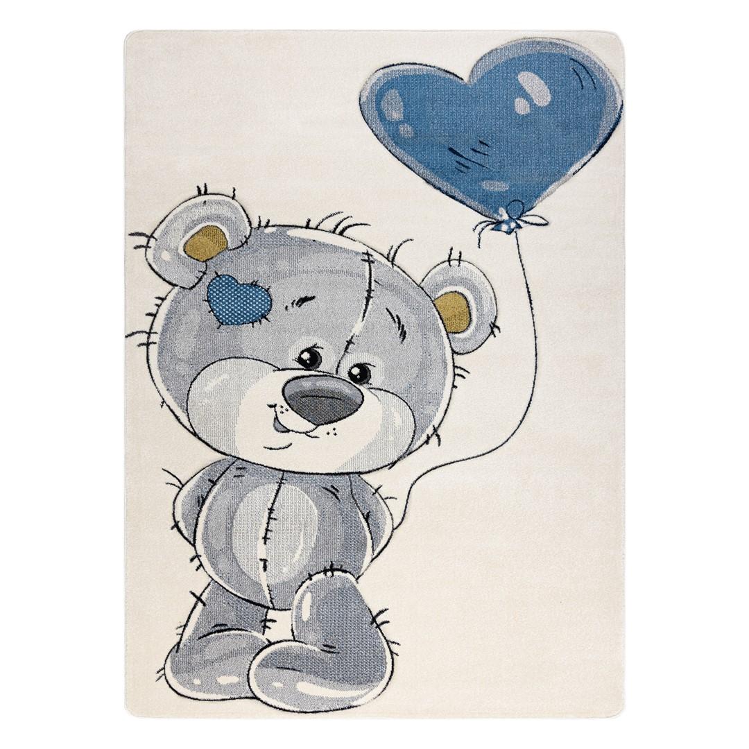 Gulvtæppe til børneværelse Hakano Tinies Teddybear 140×190 - cremefarvet billede