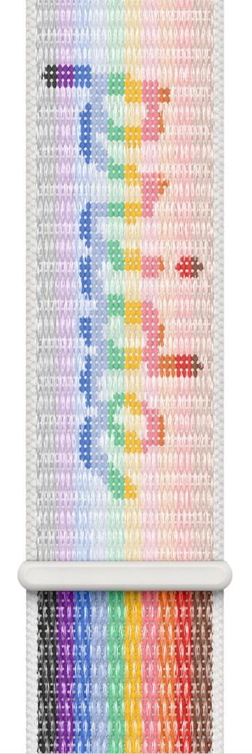 Apple Watch rem - nylon, multicolor, velcrolukning (One Size) billede