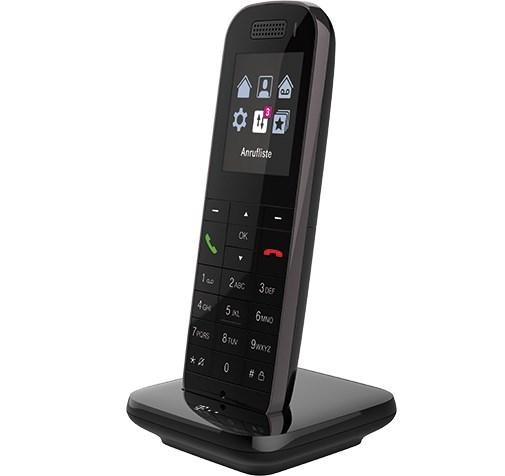 DECT fastnettelefon - Telekom Speedphone 52, sort, med nummermelder billede
