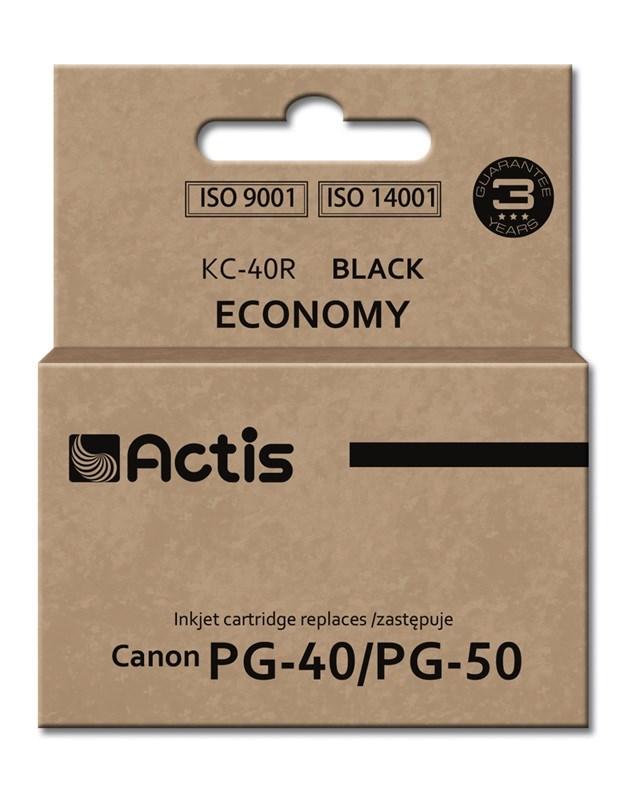 Blækpatron sort til Canon – Actis KC-40R, standard, 25 ml billede